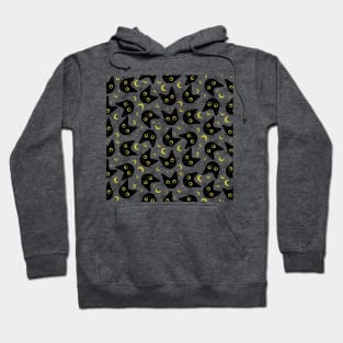 Black Cat and Yellow Moon Hoodie